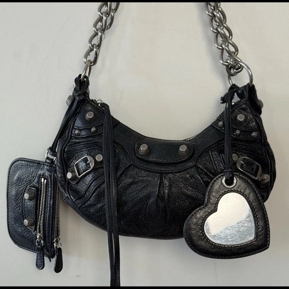 Balenciaga LE CAGOLE XS SHOULDER BAG BLACK - Picture 1 of 8